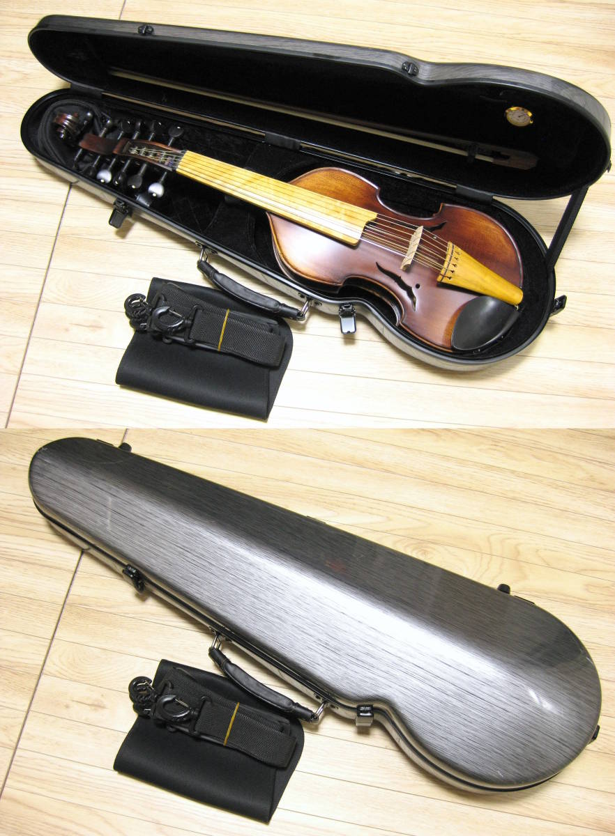【古楽器】 ヴィオラ・ダモーレ 6+6弦 新品弓・ケースセット メンテナンス・調整済み_画像10