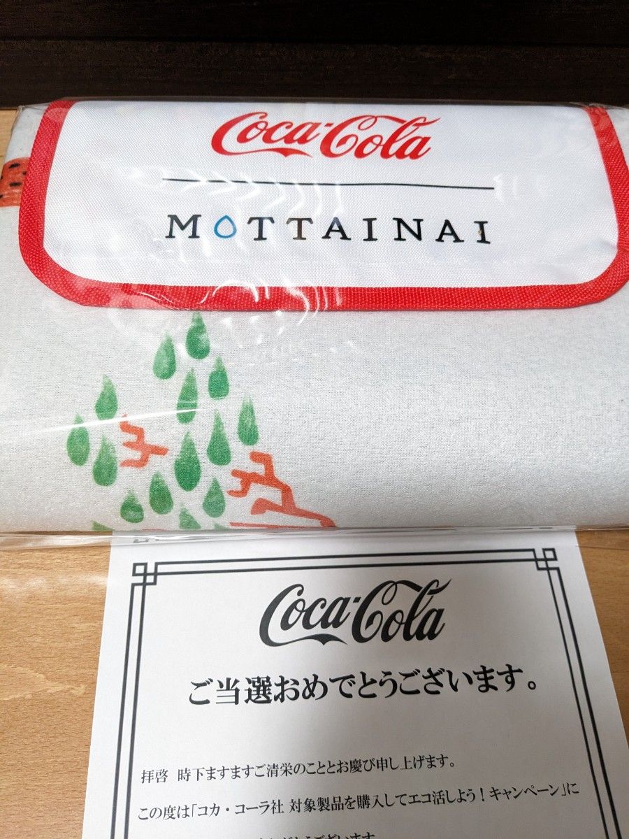 【非売品】コカコーラ　「MOTTAINAIコラボレジャーマット」