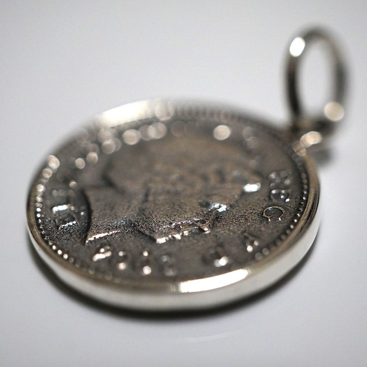 ネックレス ペンダント シルバー925 銀 かわいい コイン型 コイン 人気 売れ筋 プレゼント 送料無料 y0654_画像4