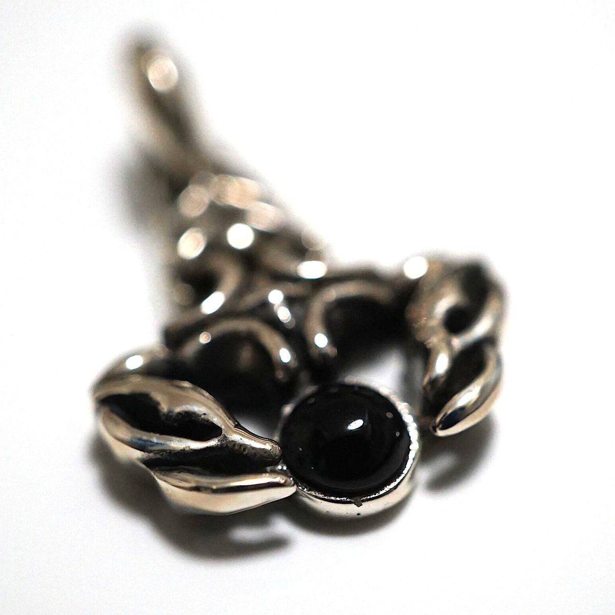  silver 925 necklace pendant silver present Scorpion .sa sleigh onyx free shipping y0602