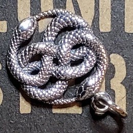 ネックレス silver925 ペンダント シルバー 蛇 輪廻転生 ベビ 大蛇 スネーク 送料無料 n0401の画像3