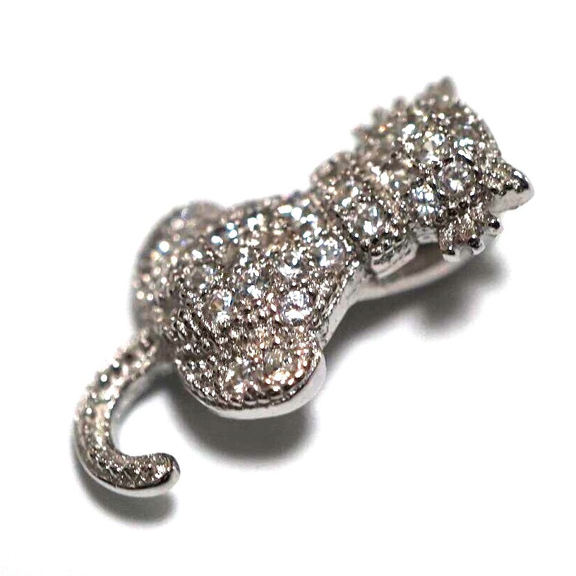 シルバーネックレス シルバー925 ペンダント 猫 子猫 キャット ネコ ジュエリー silver925 かっこい S0391_画像2