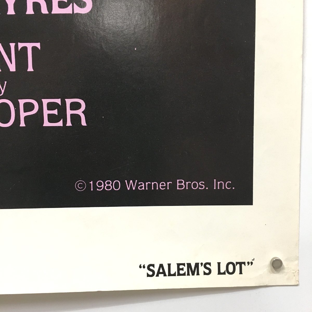 映画ポスター『Salem's Lot 　呪われた町』　約685x1040mm　USA　スティーヴン・キング　1980　　古い_画像5