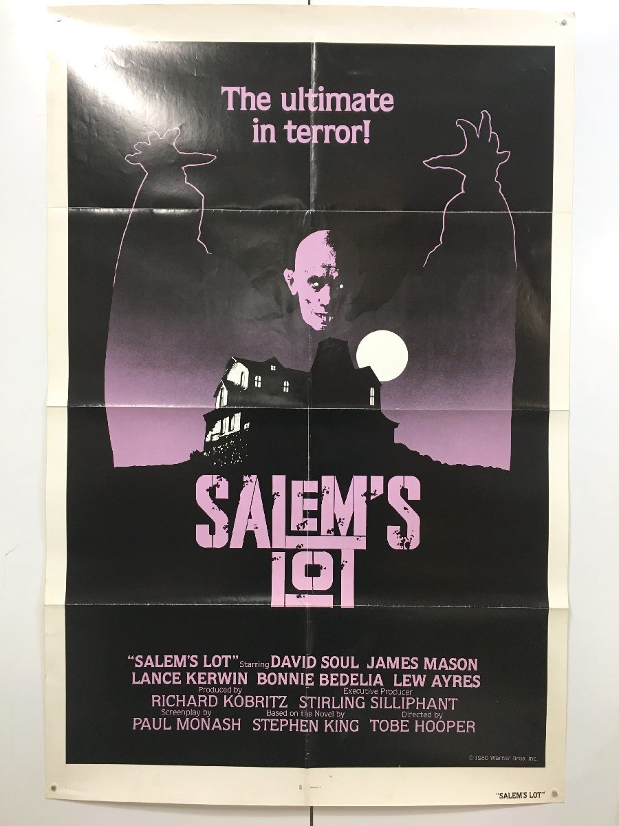 映画ポスター『Salem's Lot 　呪われた町』　約685x1040mm　USA　スティーヴン・キング　1980　　古い_画像1