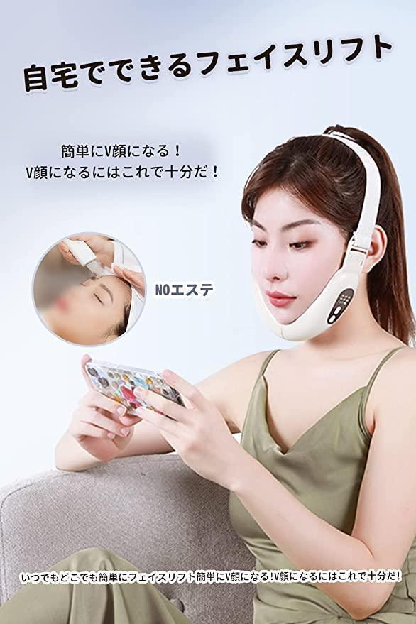 EMS 美顔器 V顔美顔器 光美容器 光エステ 自宅エステ USB充電式