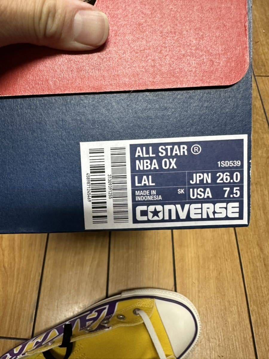 ☆新品・限定☆CONVERSE ALLSTAR R NBA OX コンバース オールスター R NBA ロー　ロサンゼルス バスケットボール コラボ_画像8