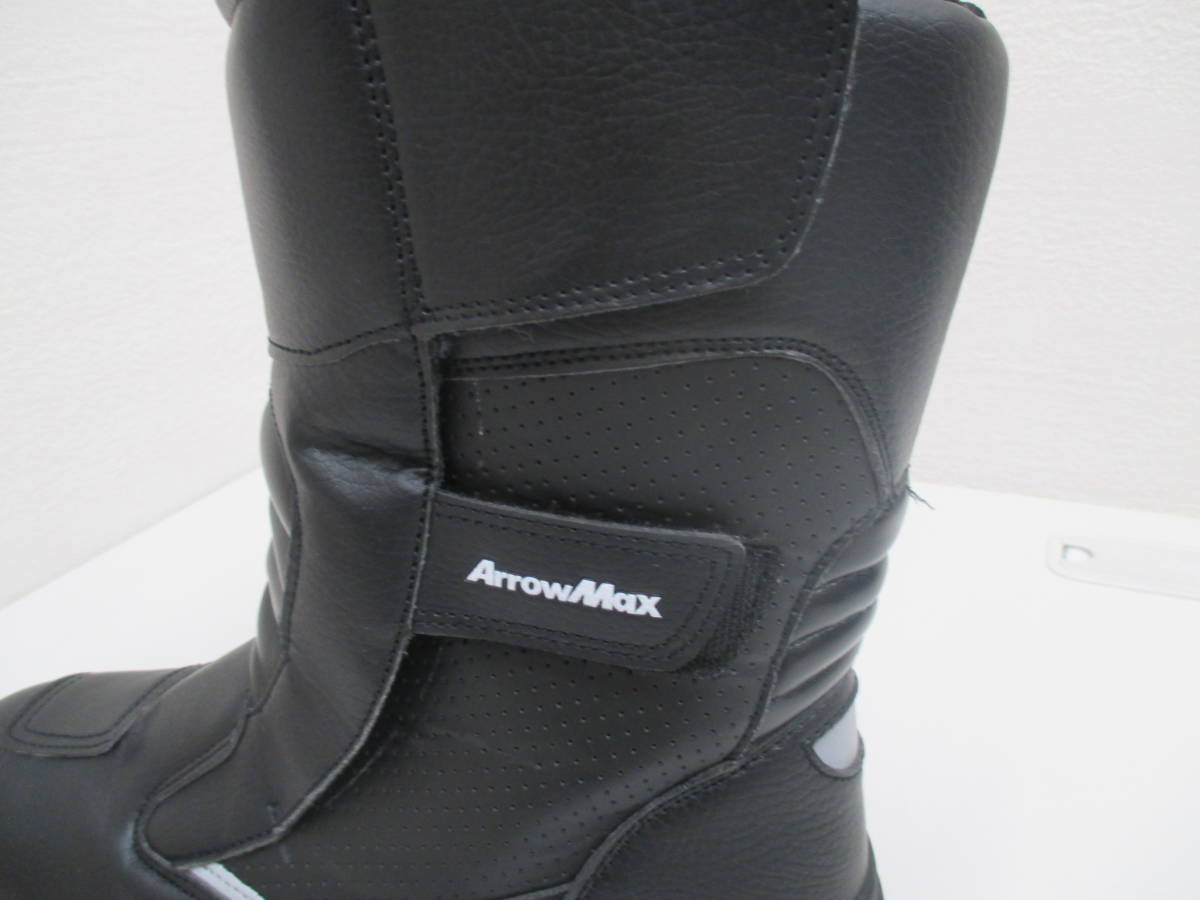 雑貨祭 ArrowMAX アローマックス 安全靴 Slant Heel Line 25.0cm ブラック マジック止め ブーツタイプ_画像9