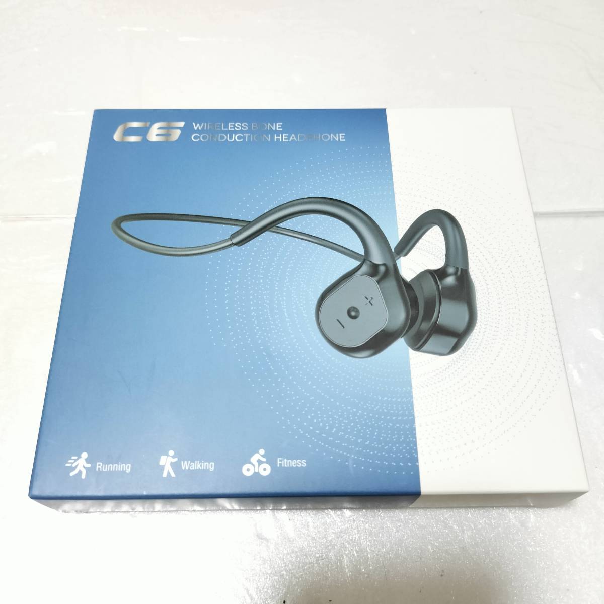 【1円オークション】 Atyuiil C6 伝導イヤホン Bluetooth5.3+ENC搭載 低音再生強化 AAC対応 IPX7防水 スポーツイヤホン TS01A002066_画像1