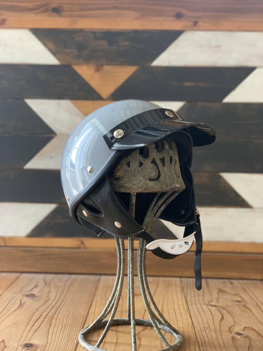 ショーティーヘルメット ポリスshorty BELL オーシャンビートル似 グレー 56〜59cm位の画像4