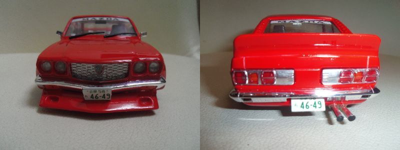 ☆☆ 昭和の名車”ハセガワ 1/24 TOYOTA セリカ 1600GT TA22 ダルマ & フジミ 1/24 MAZDA サバンナGT RX-3 完成品 ☆彡 _画像7