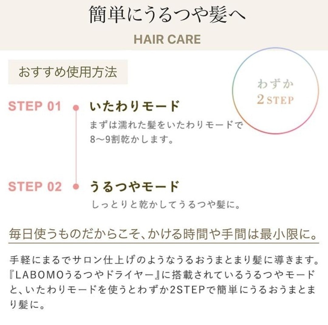 うるつやドライヤー ナノケア 高浸透「ナノイー」ミネラル 多機能ドライヤー パナソニック アートネイチャー Panasonic_画像5