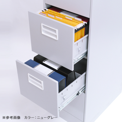 ファイリングキャビネット ファイル書庫 ファイルキャビネット A4対応 4段 カギ付き 2色あり 完成品 新品 オフィス 家具_画像5
