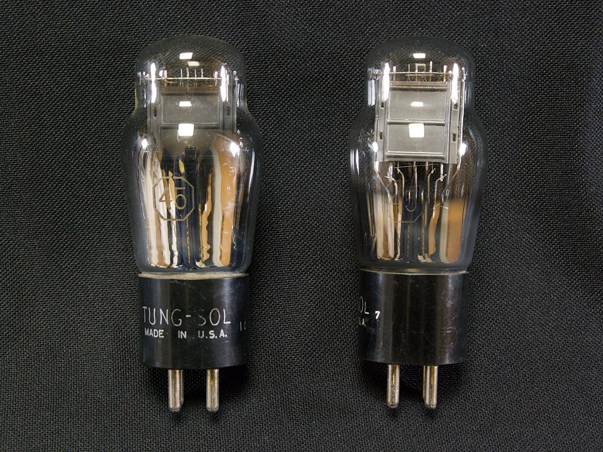 Tung-Sol USA 45 output tube pair #2532,USA tongue soru Tung-Sol USA 45 output tube pair #2532,USA tongue soru