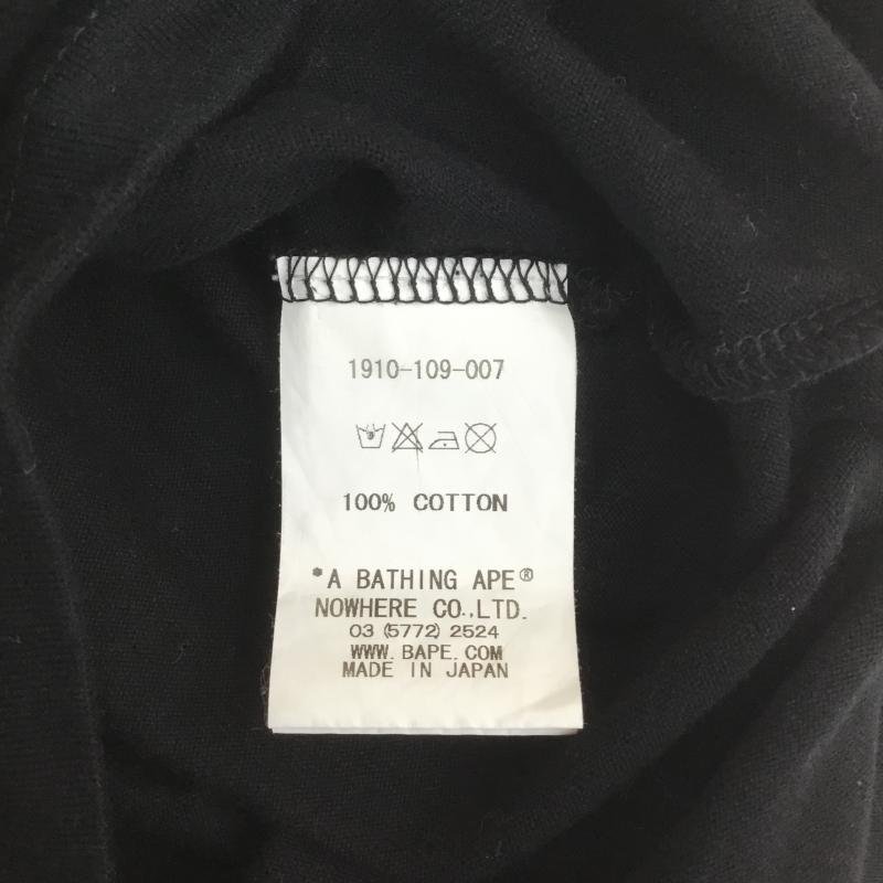 A BATHING APE S アベイシングエイプ Tシャツ 半袖 猿顔　バイカラー T Shirt 灰 / グレー / X 黒 / ブラック / 10089484_画像6