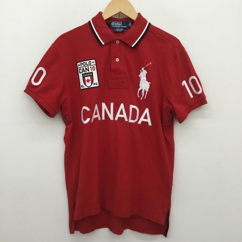 Polo by RALPH LAUREN M ポロバイラルフローレン ポロシャツ 半袖 ビッグポニー CANADA カナダ Polo Shirt 赤 / レッド / 10092852_画像1
