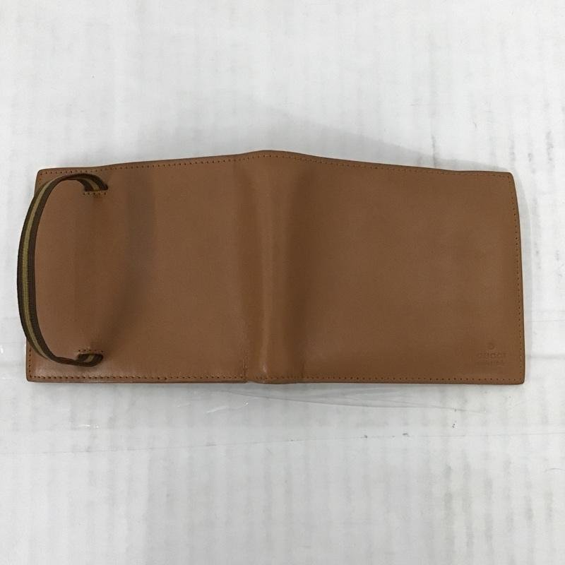 GUCCI 表記無し グッチ 財布 二つ折り Wallet Bi-Fold Wallet Billfold Wallet 茶 / ブラウン / 10085209_画像8