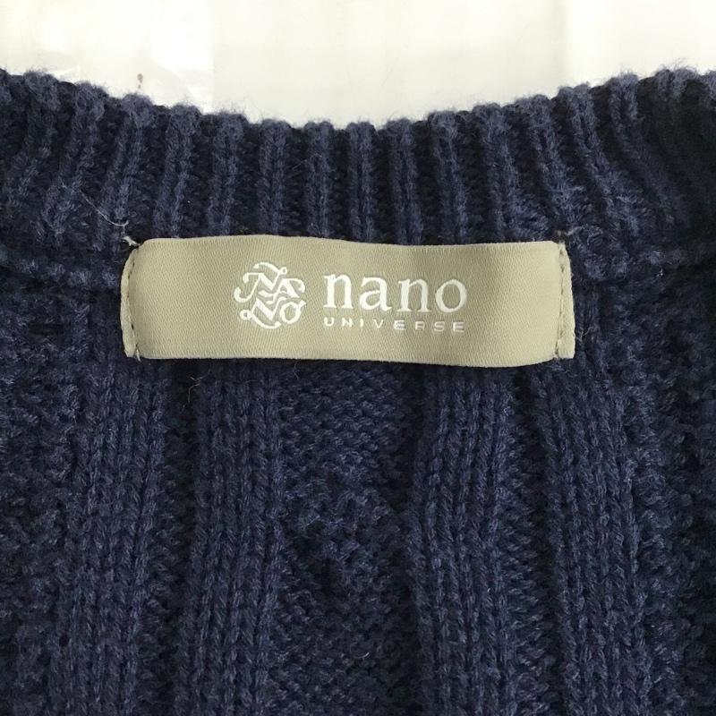 nano・universe L ナノユニバース ニット、セーター 長袖 NUC82KNT016TG Knit Sweater 紺 / ネイビー / 10086526_画像8