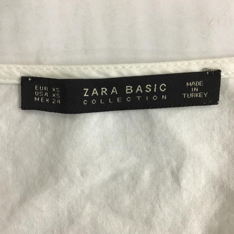 ZARA BASIC XS ザラベーシック シャツ、ブラウス 長袖 3564 156 250 Vネック Shirt Blouse 白 / ホワイト / 10089678_画像8