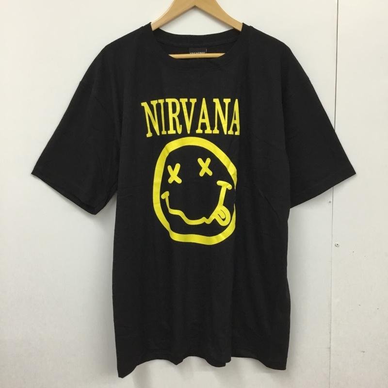 USED XL 古着 Tシャツ 半袖 movie music バンドTシャツ プリントT NIRVANA T Shirt 黒 / ブラック / 10092653_画像1