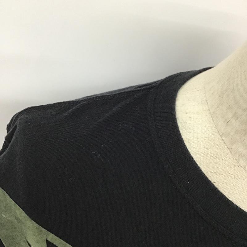 DIESEL L ディーゼル Tシャツ 半袖 フロッキープリント T Shirt 黒 / ブラック / X カーキ / カーキ / 10092888_画像5