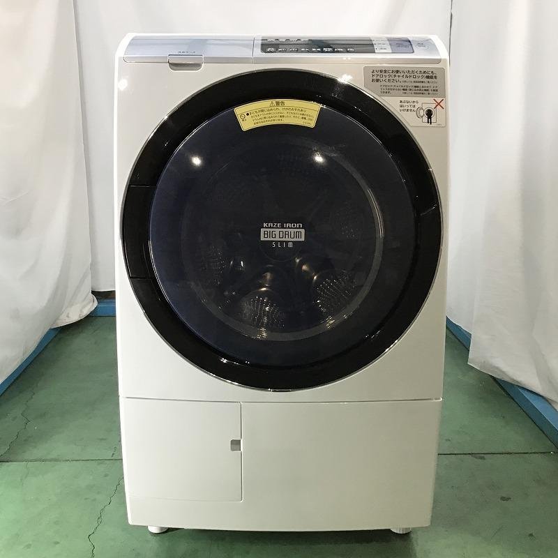 [ secondhand goods ] Hitachi / HITACHI big drum slim BD-SV110AL heat recycle manner iron left opening 2017 year made 11kg white 30017206