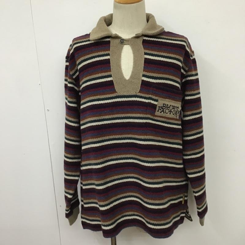 ARMANI JEANS L アルマーニ ジーンズ ニット、セーター 長袖 ９０年代 Knit Sweater マルチカラー / マルチカラー / 10100556