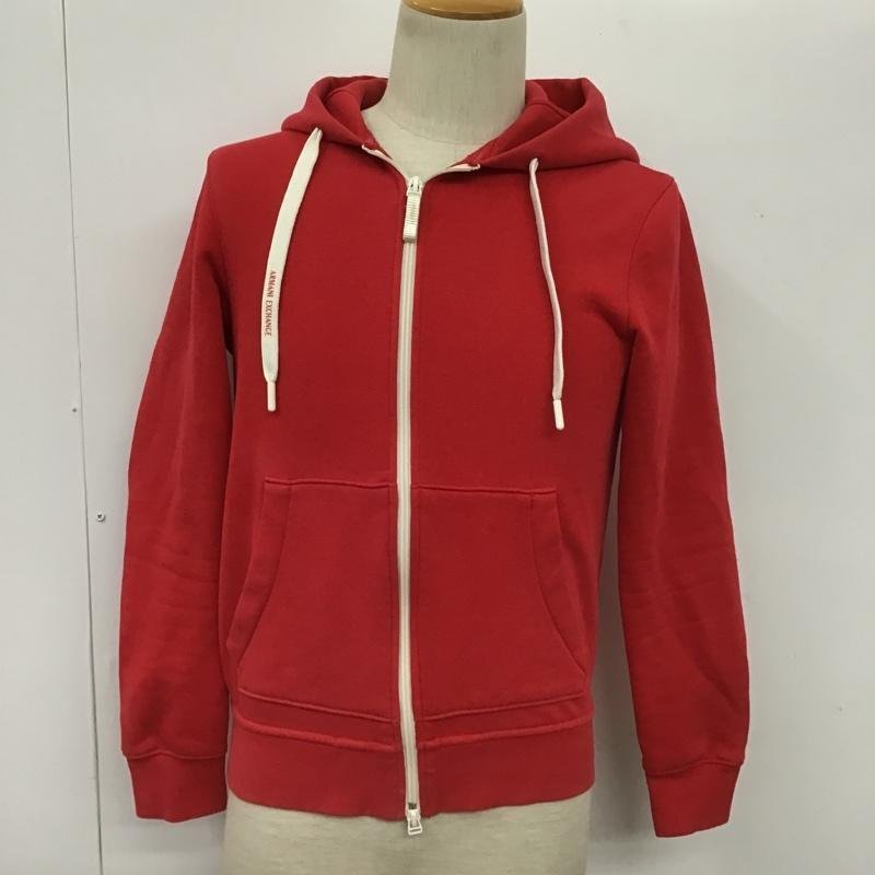 A/X ARMANIEXCHANGE XS アルマーニエクスチェンジ パーカー 長袖 Hooded Sweatshirt Hoodie 赤 / レッド / 10100708_画像1