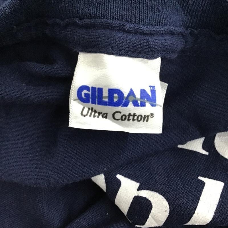 GILDAN L ギルダン Tシャツ 半袖 半袖カットソー プリントTシャツ クルーネックカットソー 古着 T Shirt 紺 / ネイビー / 10096712_画像8