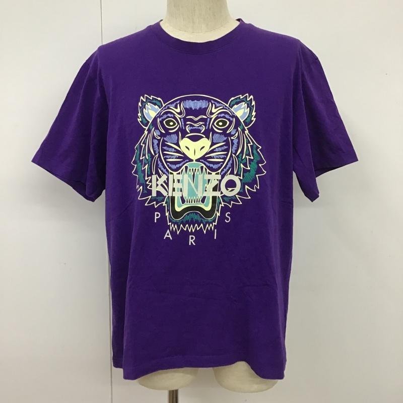 KENZO XL ケンゾー Tシャツ 半袖 FA55TS0504YA 半袖Tシャツ プリントTシャツ 半袖カットソー T Shirt 紫 / パープル / 10101902