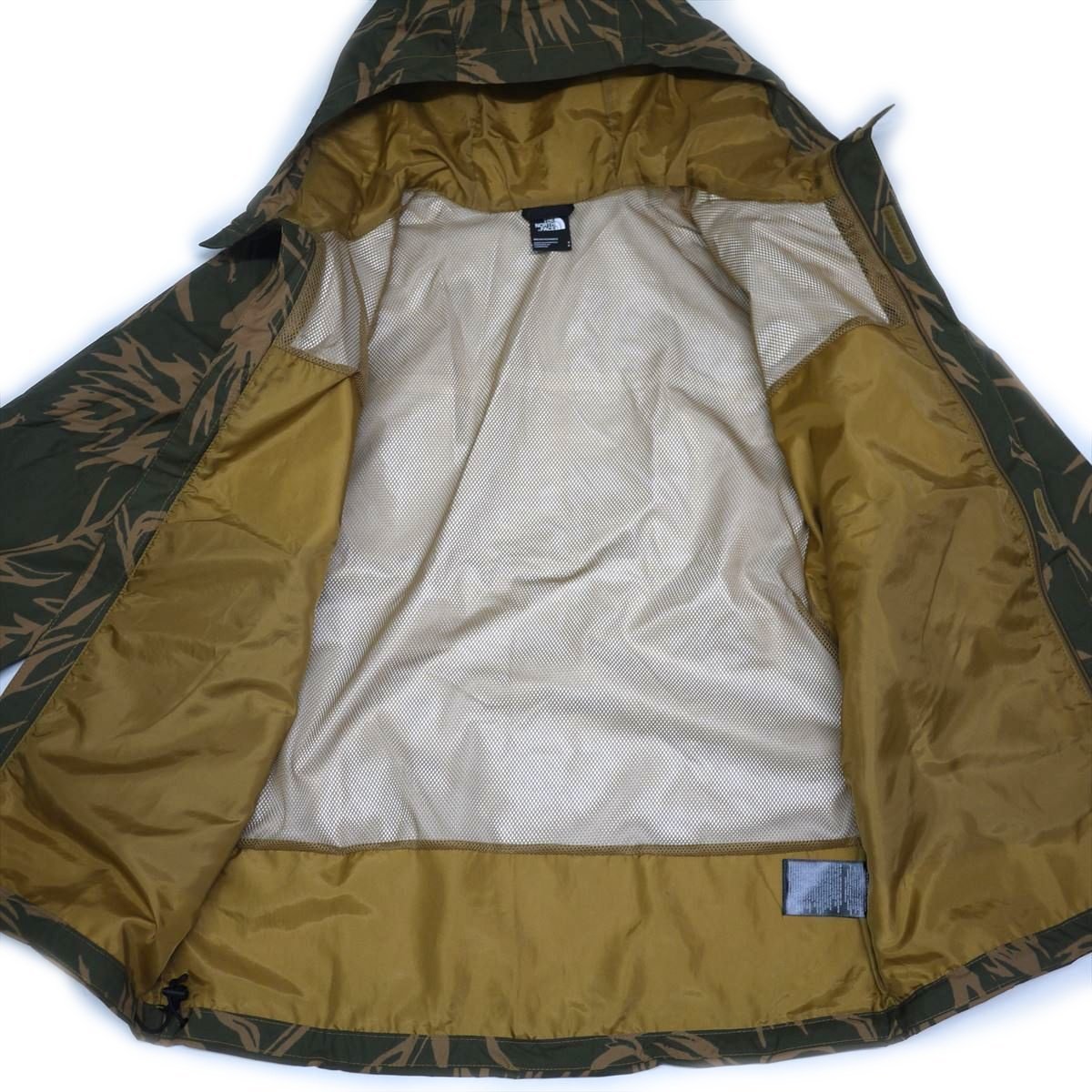 US限定新品 ノースフェイス 防水透湿 マウンテンパーカー(L)緑ブラウン柄 THE NORTH FACE ANTORA ナイロンジャケット 日本未発売/ta2の画像9