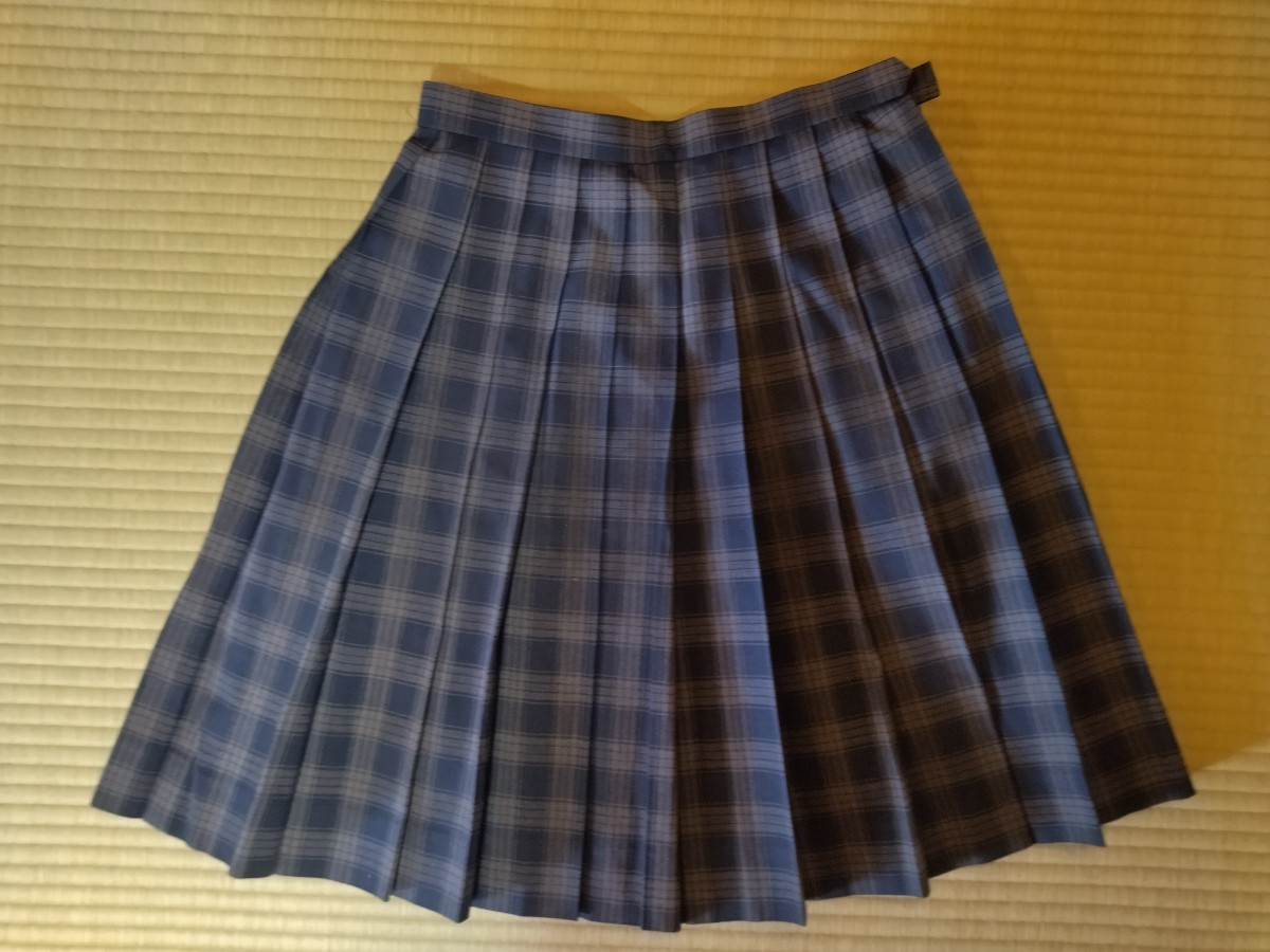 岡山県[岡山南高等学校]　女子制服　160A　冬服・夏服上下・白ベスト・ブラウス8点フルセット　卒業生保管品　President　旧モデル_画像9