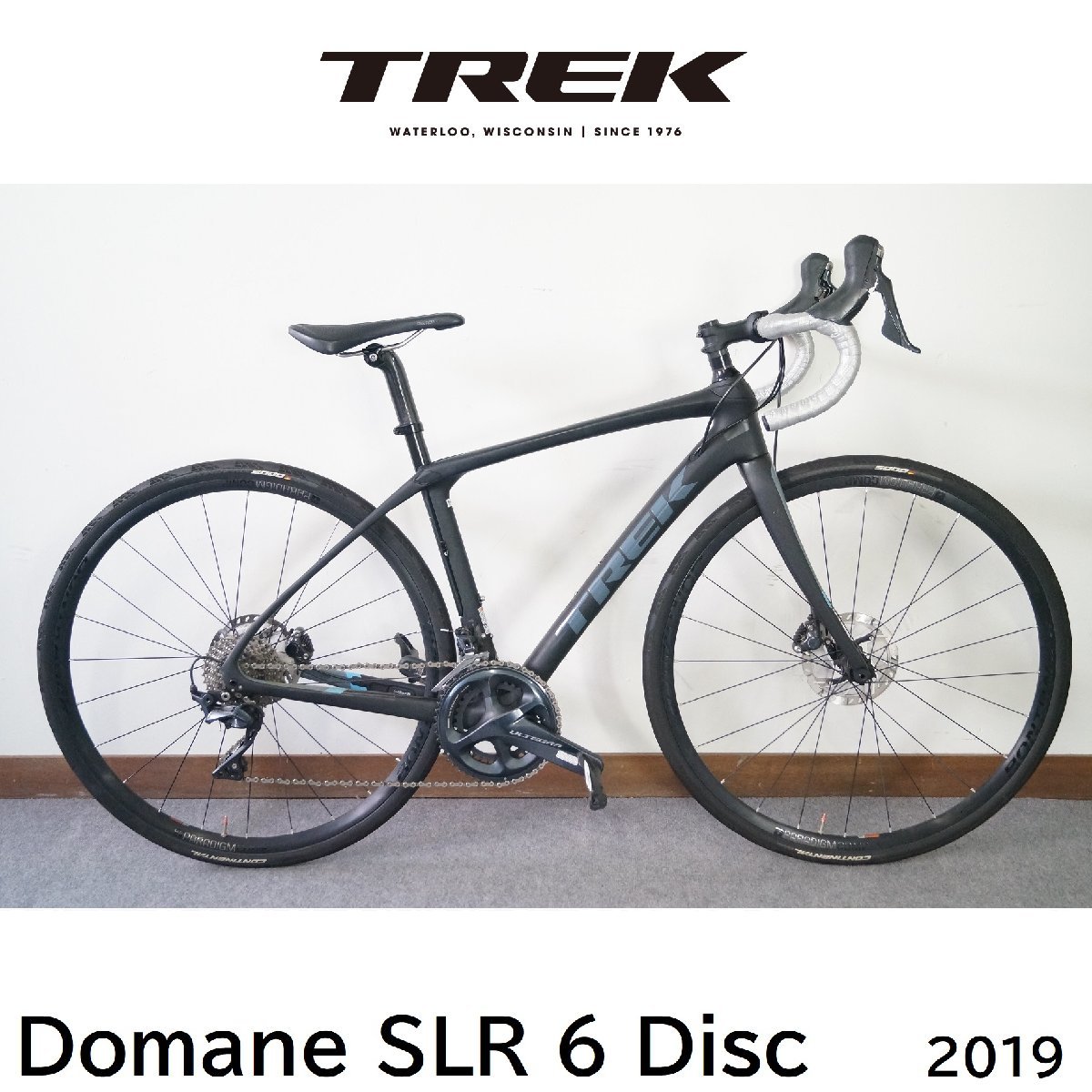 美品 TREK/トレック Domane SLR 6 Disc 2019年モデル 50サイズ パフォーマンスロードバイク ULTEGRA フルカーボン ディスク ドマーネ_画像1