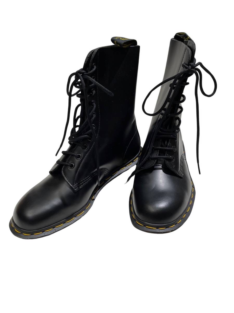 ●イングランド製 新品 デッドストック Dr.Martens ドクターマーチン 10ホール ブーツ Size9 黒 ブラック
