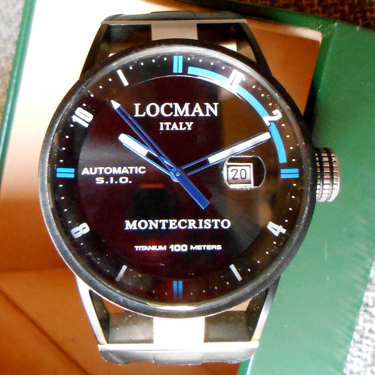 【送料無料】ロックマン モンテクリスト 自動巻 LOCMAN Montecristo Automatic Watch Ref. 511 TITANIUM 44mm 051100BKFBL0