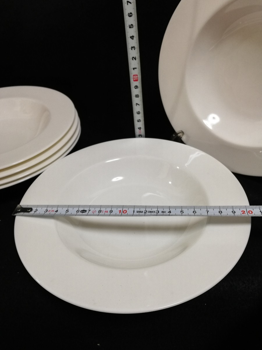S12201.【美品】 ホワイト　スープ皿　パスタ皿　サラダボウル　6枚セット 食器 /80_画像5