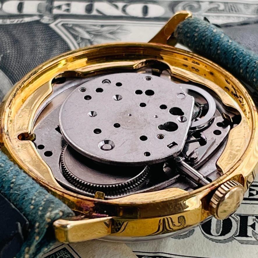 腕時計レディース動作品スヌーピーSnoopyタイメックスTIMEXデニム手巻きテニスボール1958年製中古ヴィンテージ稼働ラケットU409の画像10