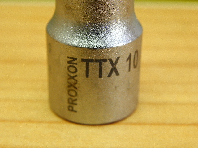 処分 プロクソン 3/8(9.5)トルクス ソケット レンチ T10 いじり止め穴付 (TTX10) PROXXON_画像6