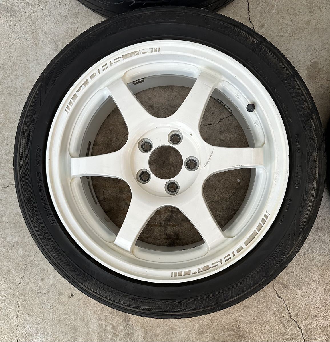 BIM DHS ダウンヒルスペシャル　ホワイト　4本セット　16x7J JAPAN PCD114.3 シルビア　6スポーク　_画像4