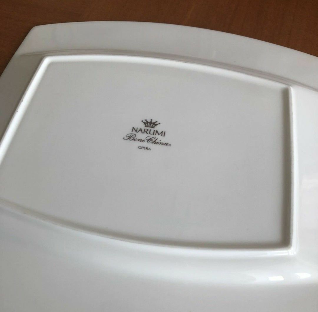 NARUMI(ナルミ) ボーンチャイナ オペラ プラチナライン ディナープレート 27cm プレート 皿  2枚