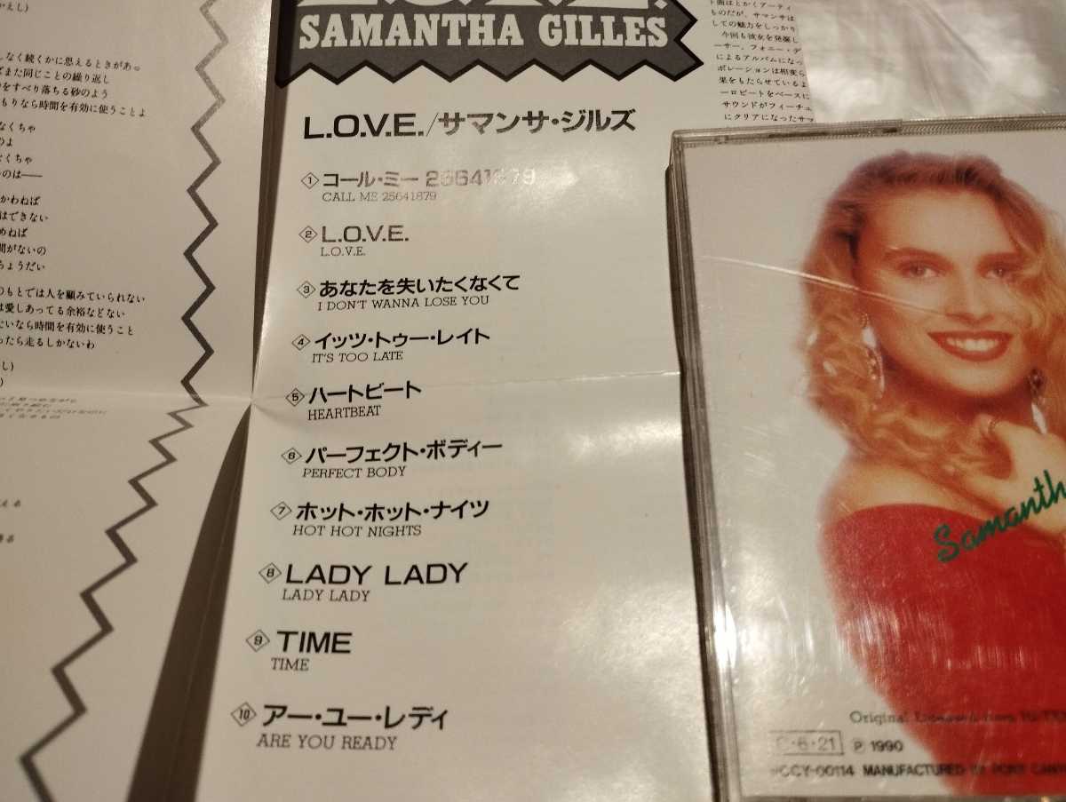 Samantha Gilles サマンサ・ジルズ L.O.V.E. 国内盤CD TIME あなたを失いたくなくて Hi-NRG ユーロビート Disco フォニー・デ・ウルフ_画像3