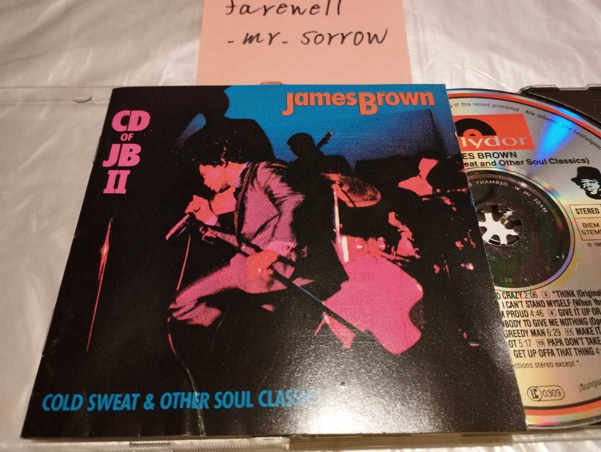 James Brown ジェームス・ブラウン CD Of JB Ⅱ Cold Sweat & Other Soul Classics 西独盤CD Polydor West Germany 831 700-2 The Dapps_画像1