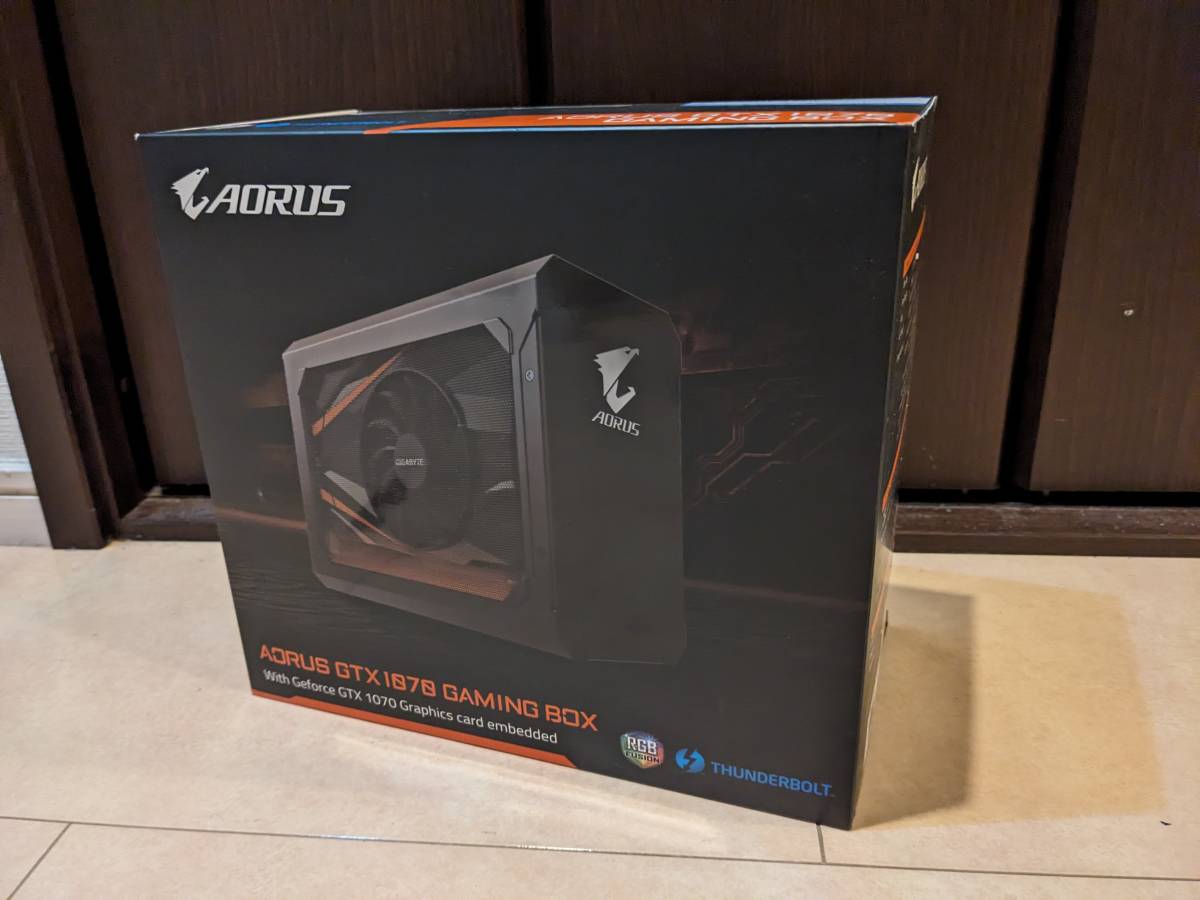 GIGABYTE AORUS GTX 1070 GAMING BOX 外付けGPU 用ゲーミングボックス