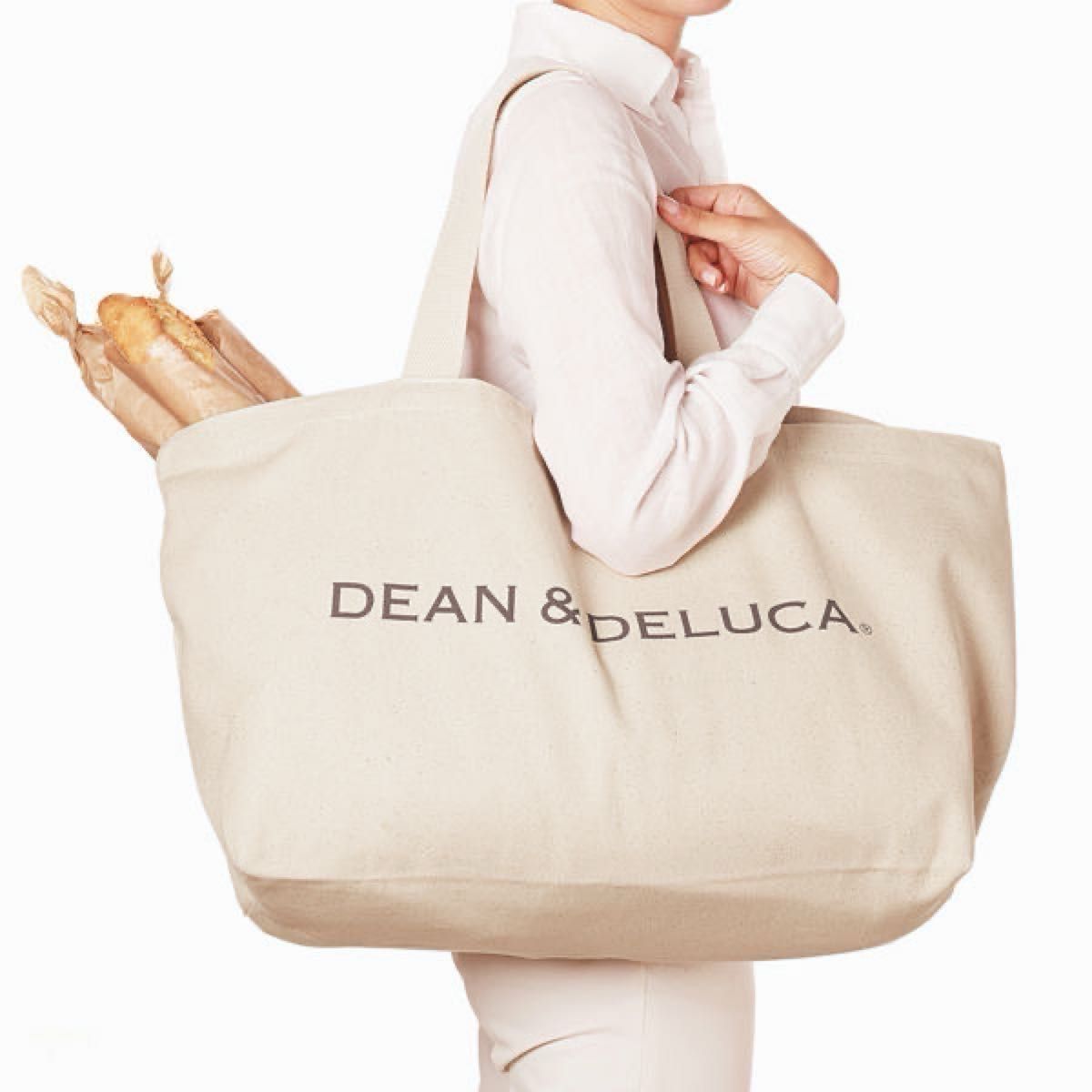 DEAN & DELUCA◇ディーン&デルーカ◆ビッグトートバッグ/マイバッグ◆収納力抜群！