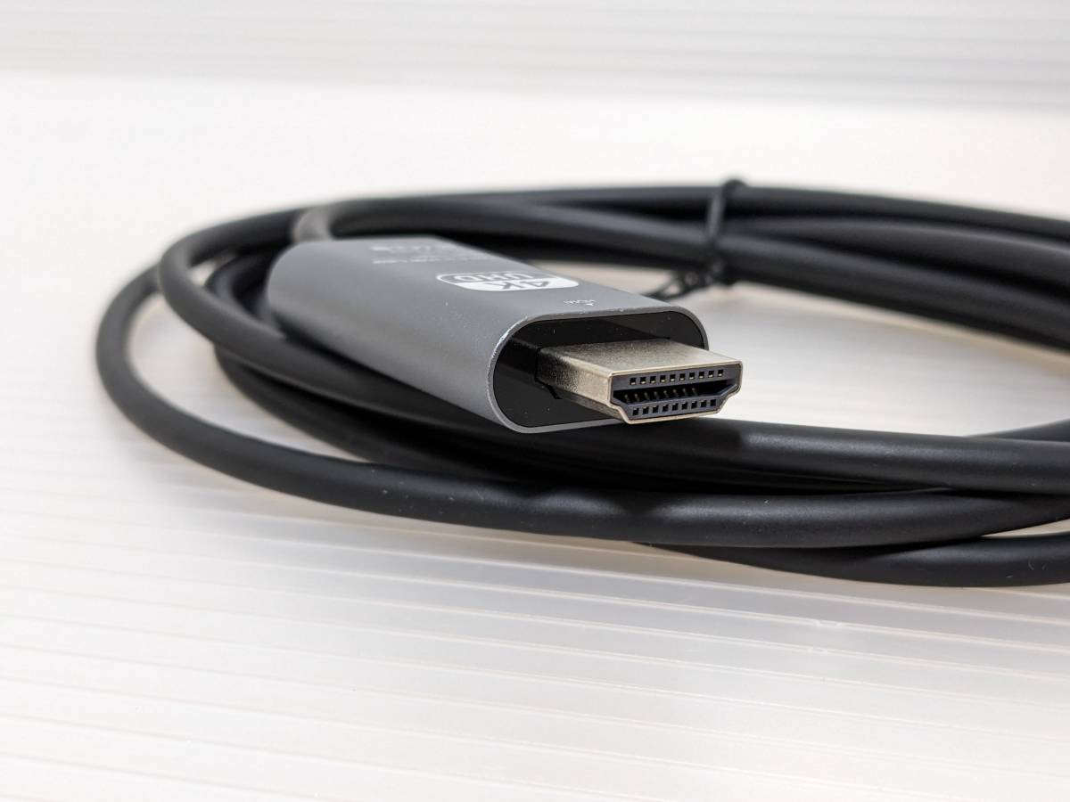 【一円スタート】YSKJ USB Type-C to HDMI変換ケーブル 4K映像出力 2M「1円」IKE01_0835_画像2