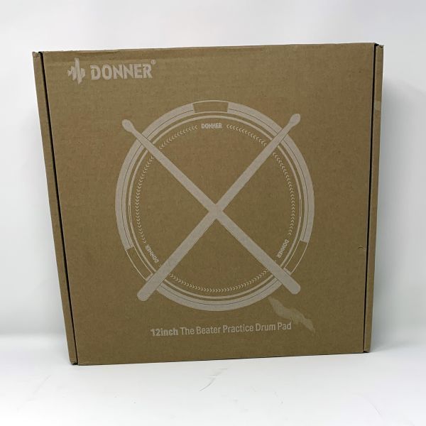 【一円スタート】Donner ドラムパッド 練習パッド 静音 トレーニングドラム 楽譜 ドラムスティック付 1円 SEI01_0644_画像3