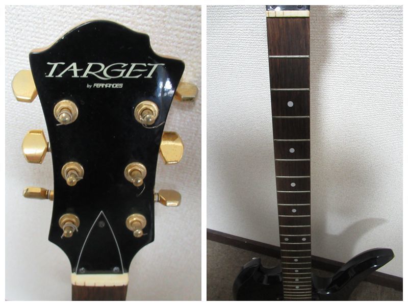 棚6前.B1029 TARGET by FERNANDES SG.BRIDGE.F 8107 　エレキギター　 日本製 現状品_画像2