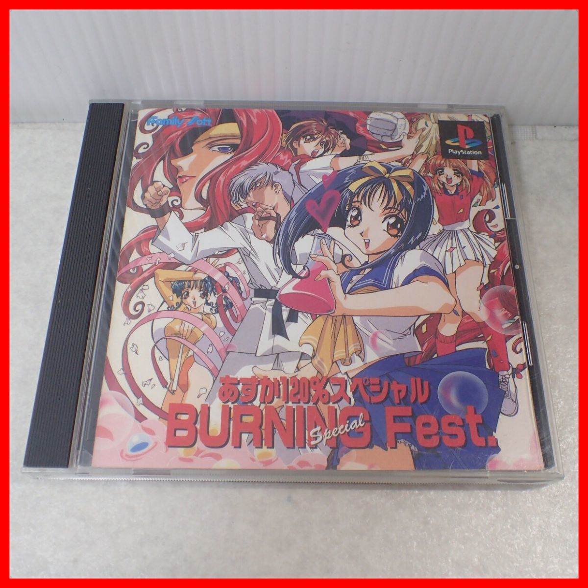 ◇動作保証品 PS プレステ あすか120％スペシャル BURNING Fest. Family Soft ファミリーソフト 箱説帯付【PP_画像9