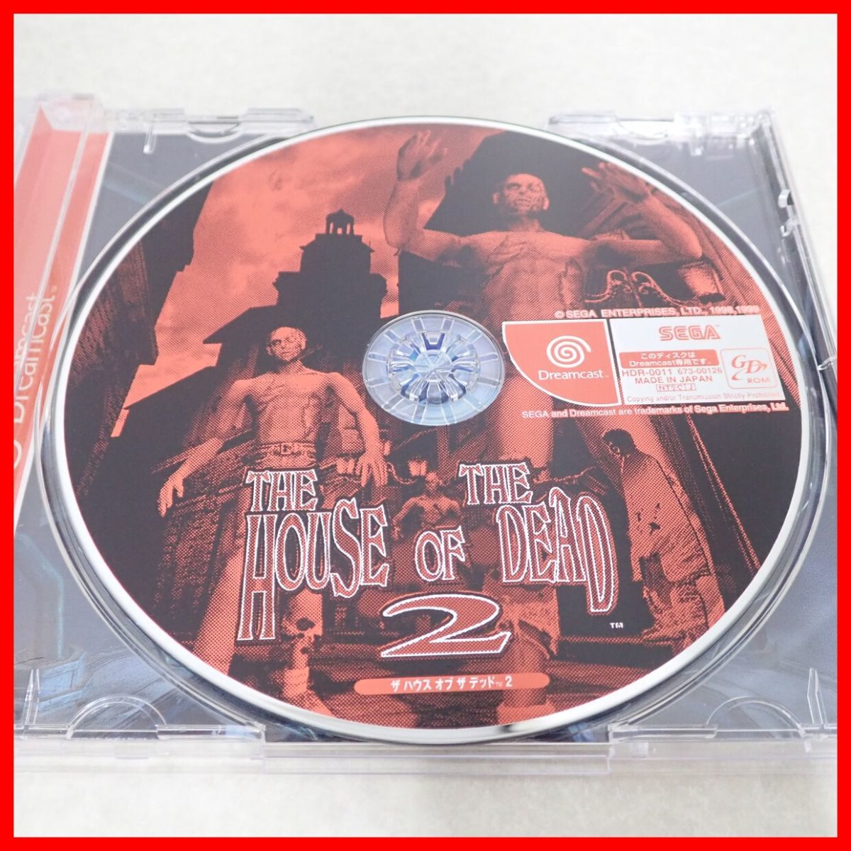 ☆動作保証品 DC ドリームキャスト THE HOUSE OF THE DEAD 2 ザ ハウス オブ ザ デッド 2 SEGA セガ 箱説ハガキ付【PP_画像2