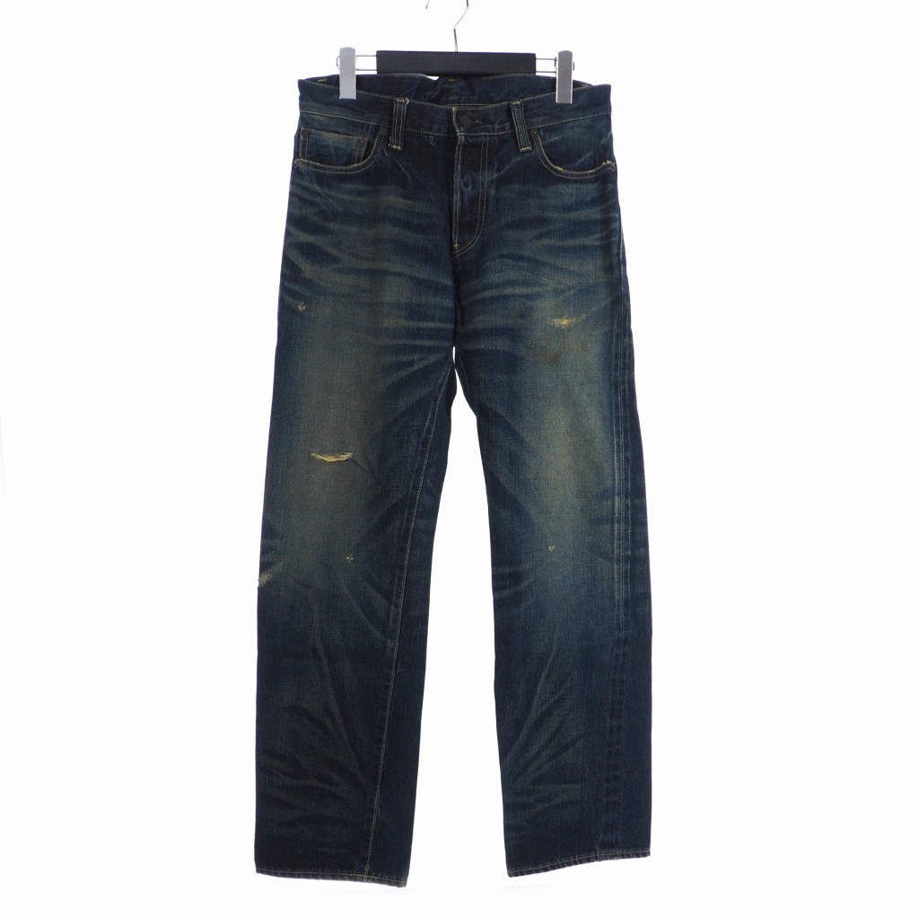  gram glamb used processing Denim jeans strut 2 indigo men's 