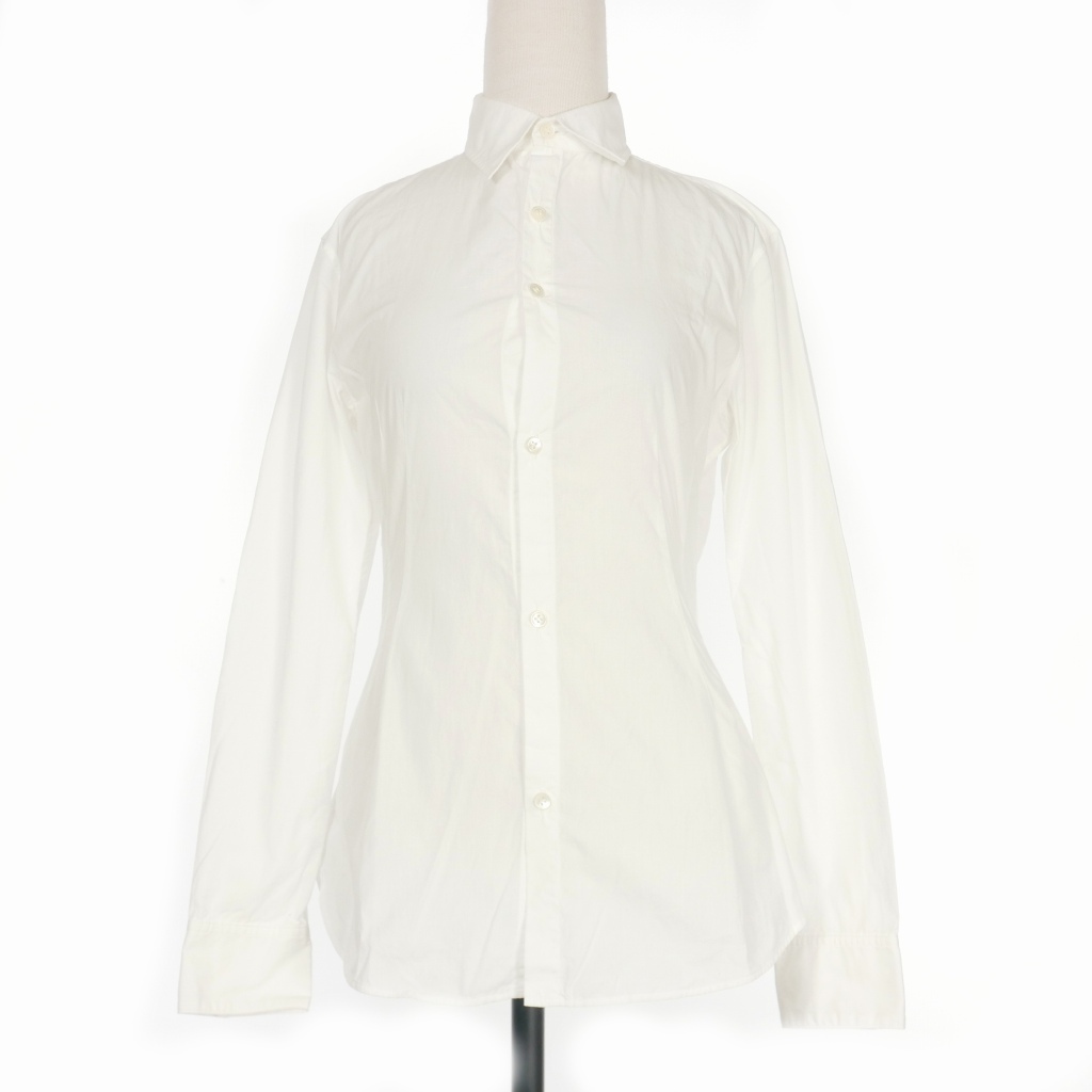 ワイズ Y's ヨウジヤマモト ロングスリーブシャツ ブラウス 長袖 1 ホワイト 白 YQ-B06-001 レディース